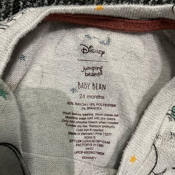 Disney Jumping Beans Baby Bean 24 Months Jumper Dumbo - Picture 2 of 2